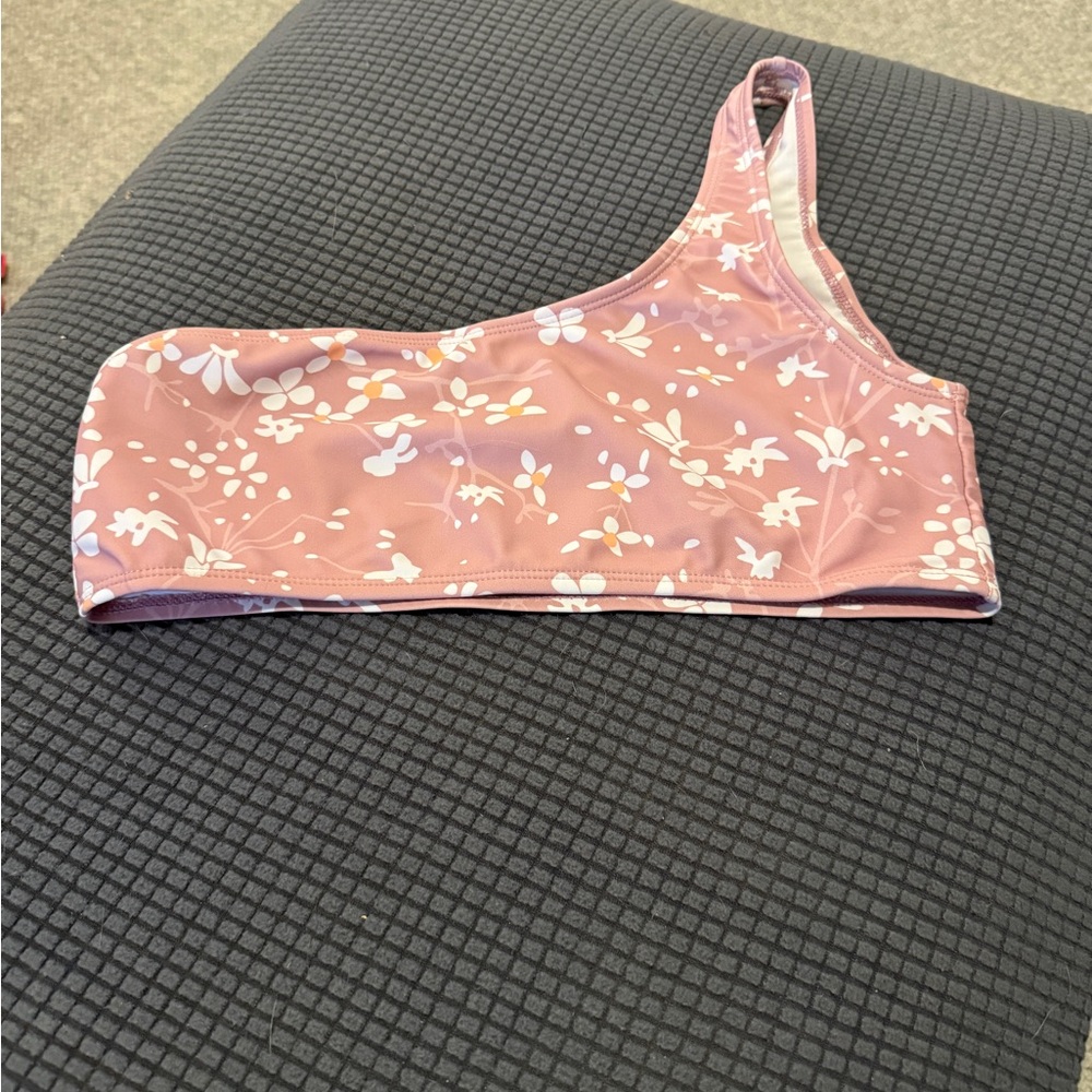 Floral One-Shoulder Bikini Top for Teen Girl